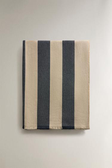 MULTI-PURPOSE STRIPED BLANKET - Blue by Zara - Image 3