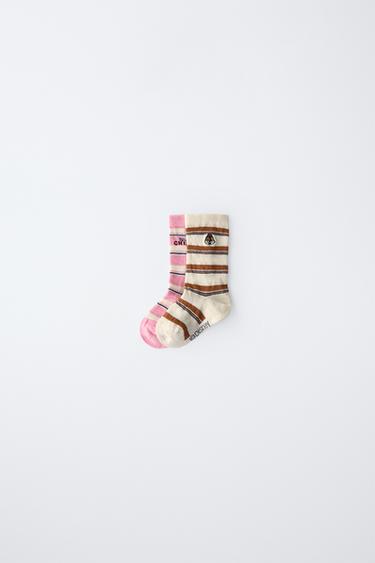 Zara TWO-PACK CHIP AND DALE DISNEY © SOCKS - Beige - Image 0