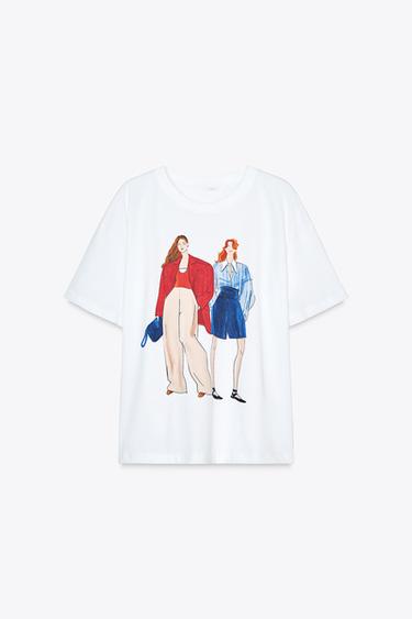 GIRLS’ PRINTED T-SHIRT - White by Zara - Image 4