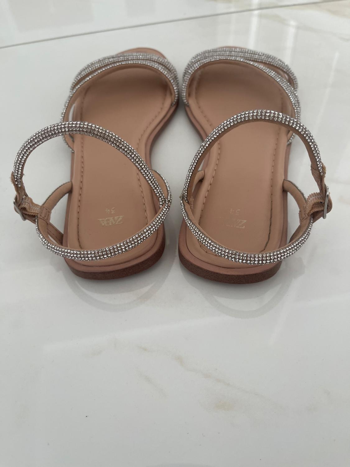 METALLIC SANDALEN KIDS MIT STRASS - Image 2