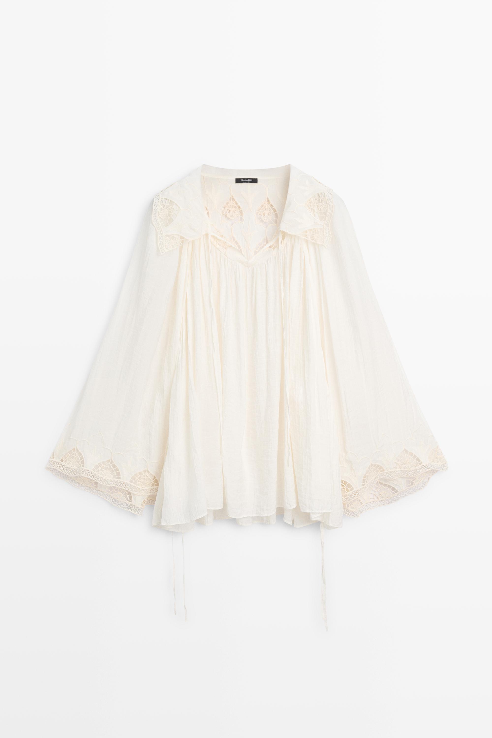 Blouse fluide brodée