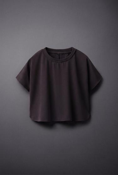 T-SHIRT FLUIDE SPORT EN MODAL - Gris anthracite de Zara