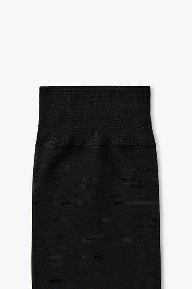 CHAUSSETTES HAUTES AVEC POLYAMIDE - Noir de Zara - Image 4