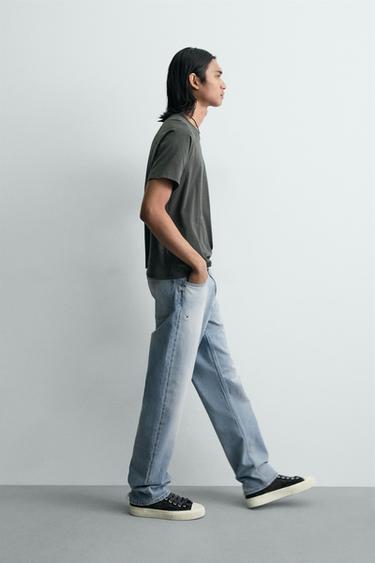 STRAIGHT FIT JEANS - Light blue by Zara - Image 5