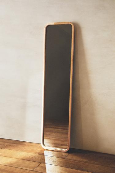 Zara ROUND FRAME FULL LENGTH MIRROR - Light beige