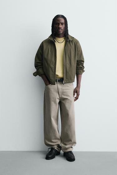 RELAXED FIT TROUSERS WITH WRAP FASTENING - Light grey by Zara