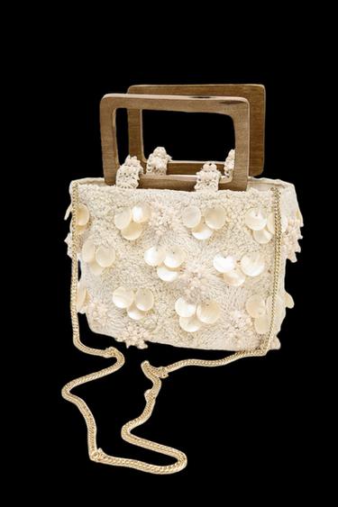 BOLSO DETALLES EFECTO NACARADO - Crudo de Zara