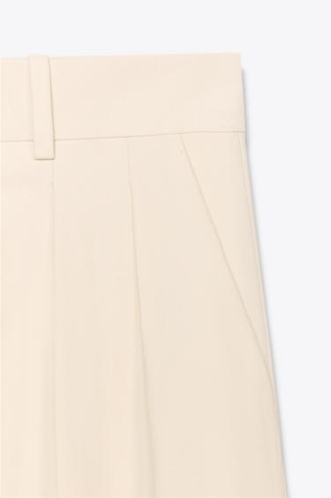 ZW COLLECTION DARTED TROUSERS - Light tan by Zara - Image 6