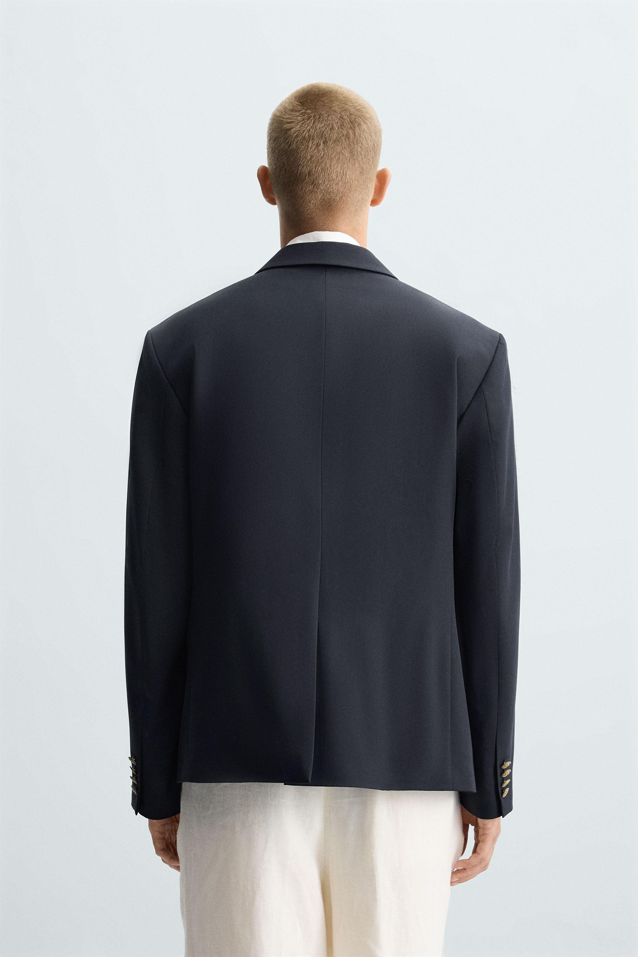 ZARA ブークレーコート DOUBLE BREASTED BLAZER - Dark navy | ZARA Mexico