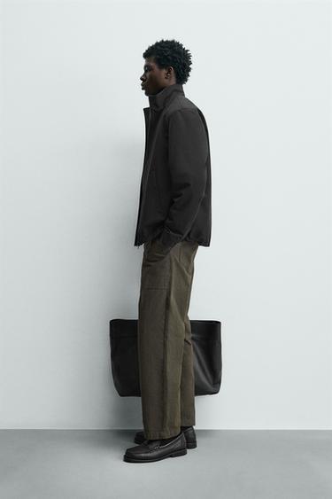 LIGHTWEIGHT REGULAR FIT OVERSHIRT - Black by Zara - Image 3