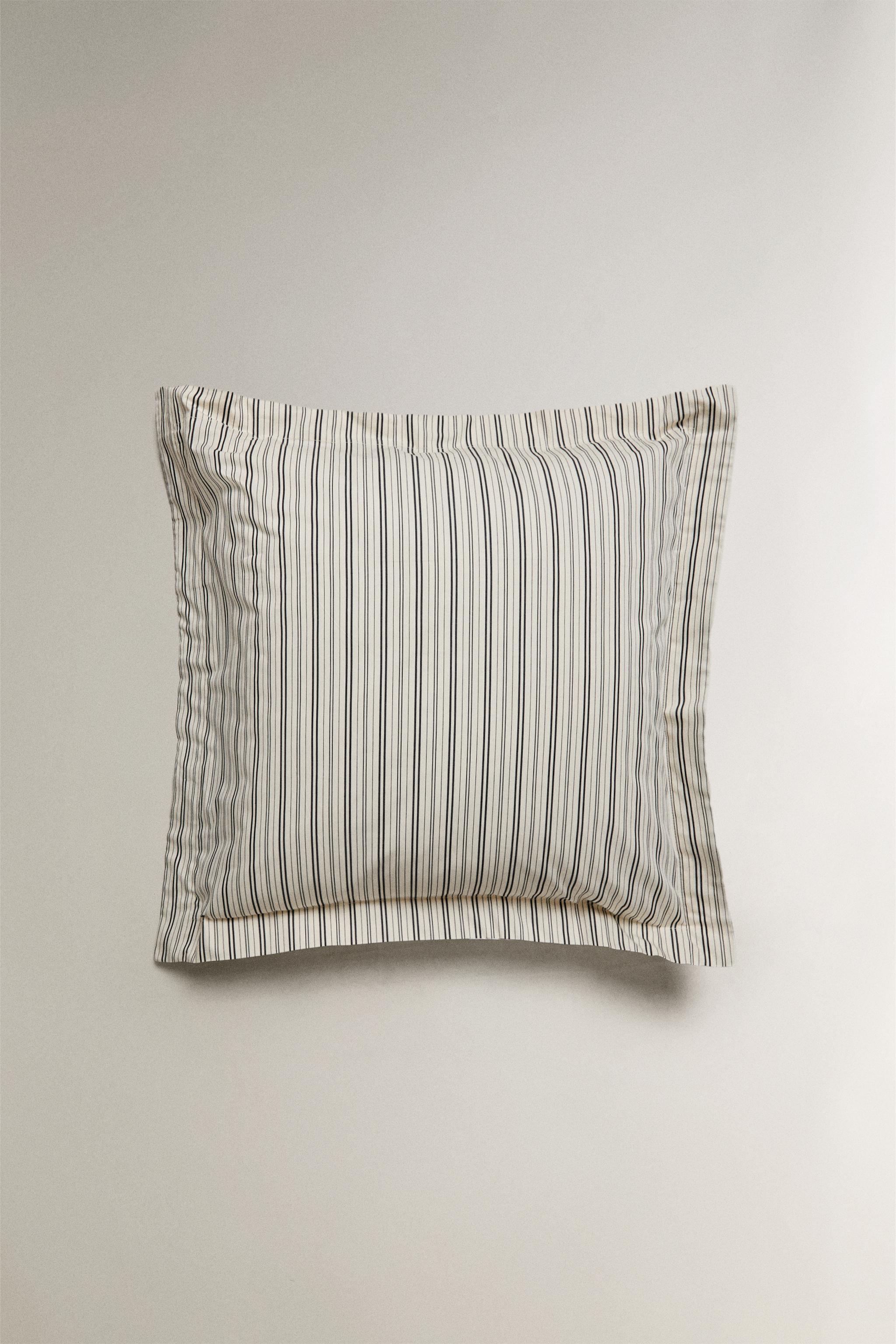 HOUSSE DE COUETTE PERCALE RAYURES