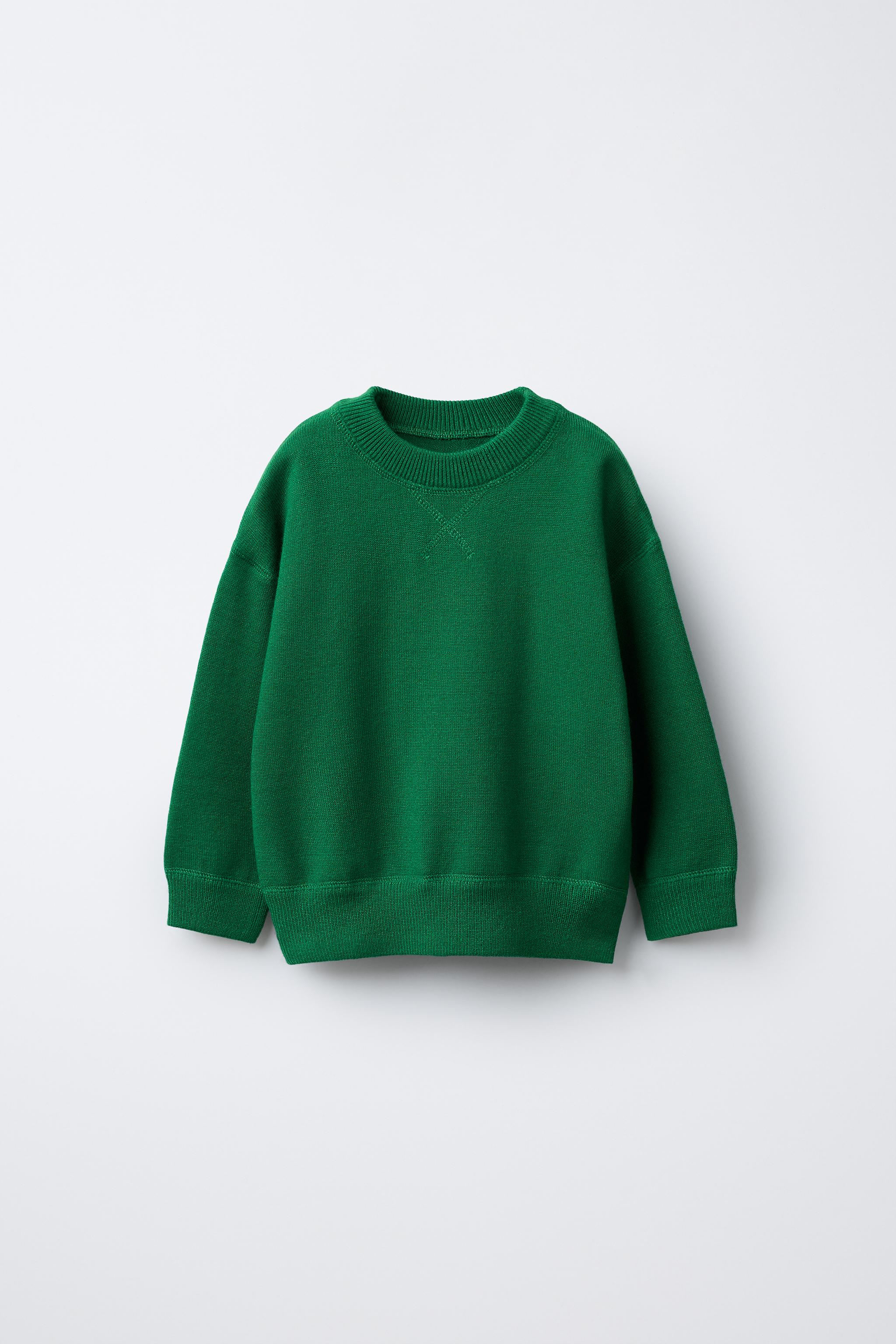 プレーンニットセーター - グリーン | ZARA Japan / 日本