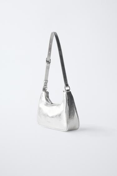 SAC PORTÉ ÉPAULE MÉTALLISÉ - Argent de Zara - Image 1