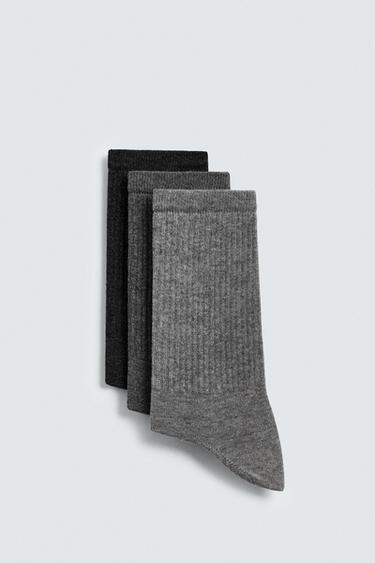 LOT DE 3 PAIRES DE CHAUSSETTES CÔTELÉES - divers de Zara