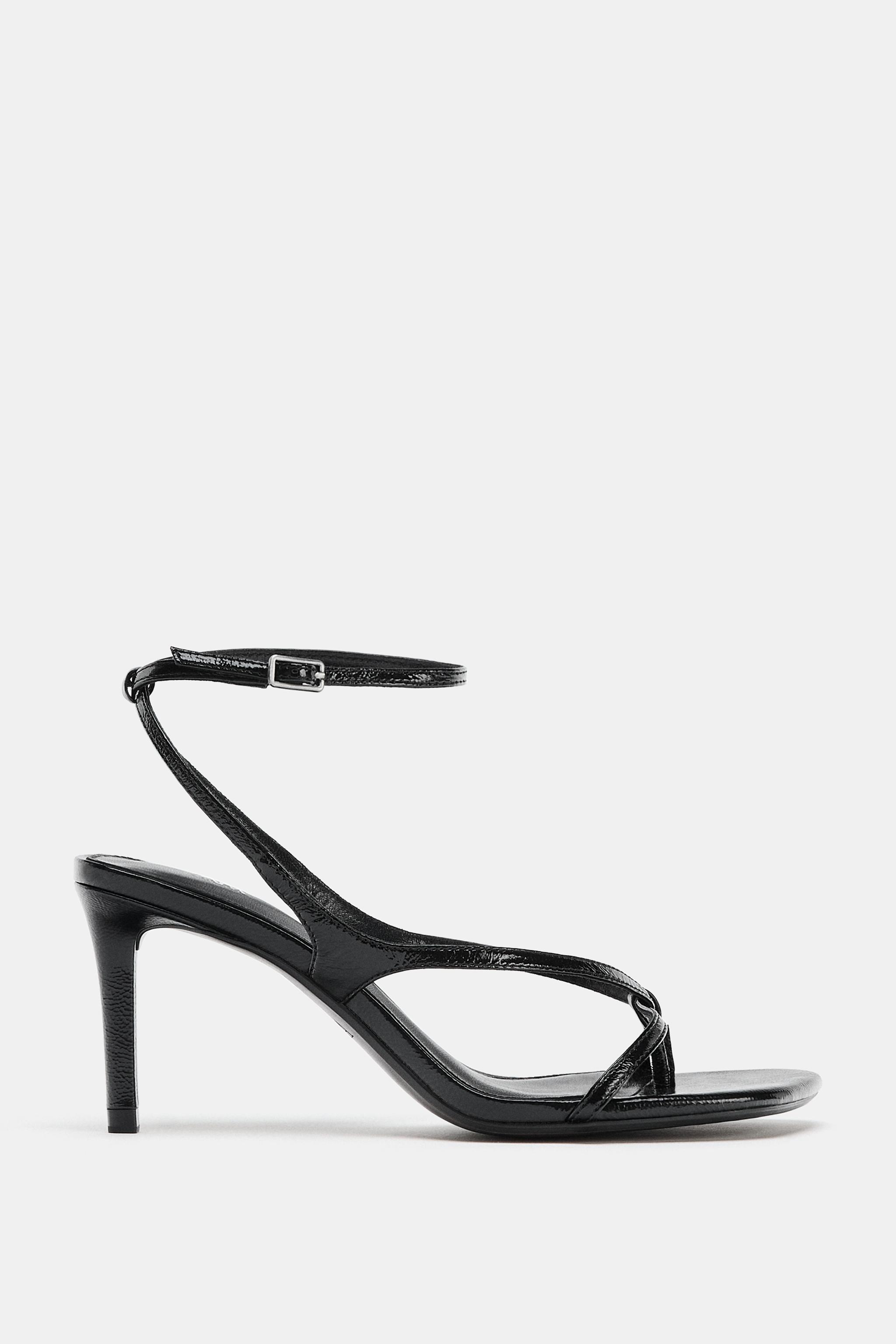 LEATHER HEELED SANDALS