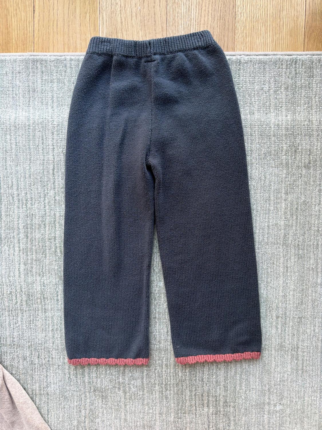 PANTALÓN CULOTTE PUNTO FLORES BORDADAS - Image 5