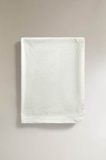 CHILDREN’S FLEECE MOON BLANKET - Ecru by Zara - Image 4