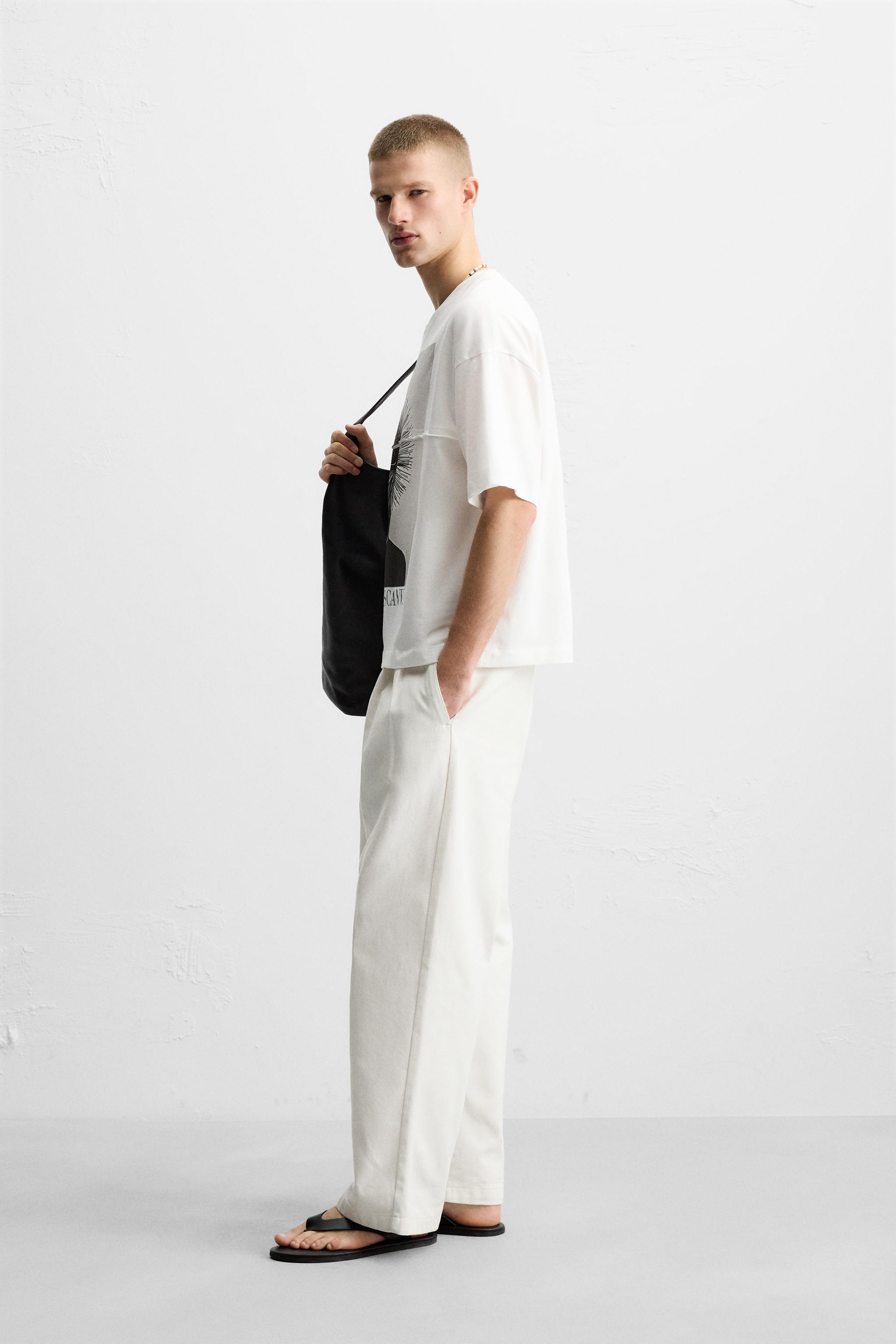 ［ZARA］フォトグラフィックプリントTシャツ フォトプリント Tシャツ - ホワイト | ZARA Japan / 日本
