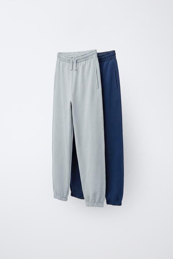 2-PACK OF PLUSH TROUSERS - Blue/White de Zara - Imagen 0
