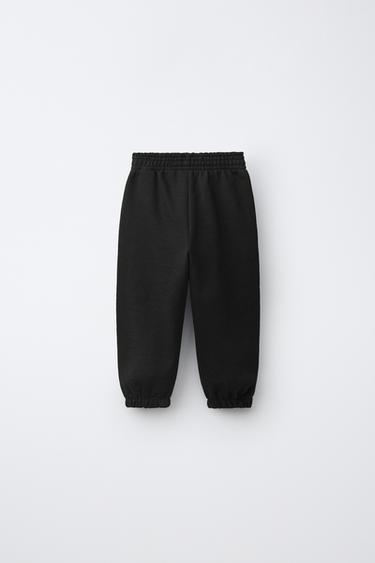 SOLID JOGGER PANTS — Black 2