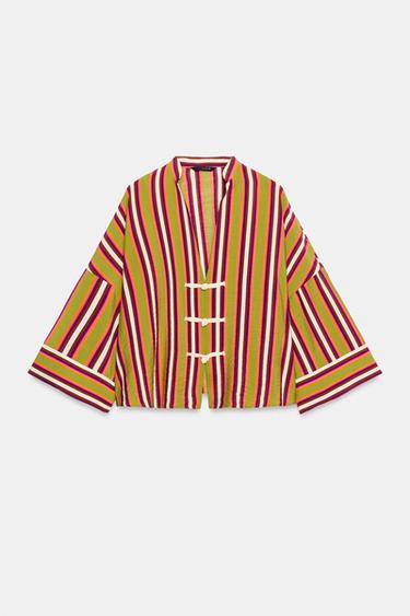 CAMISA RAYAS ALAMARES - Multicolor de Zara