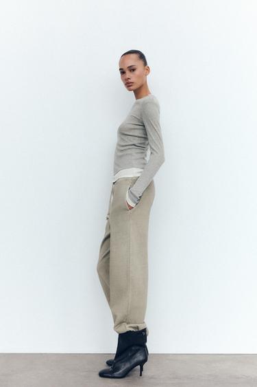DOUBLE T-SHIRT - Grey marl by Zara - Image 2