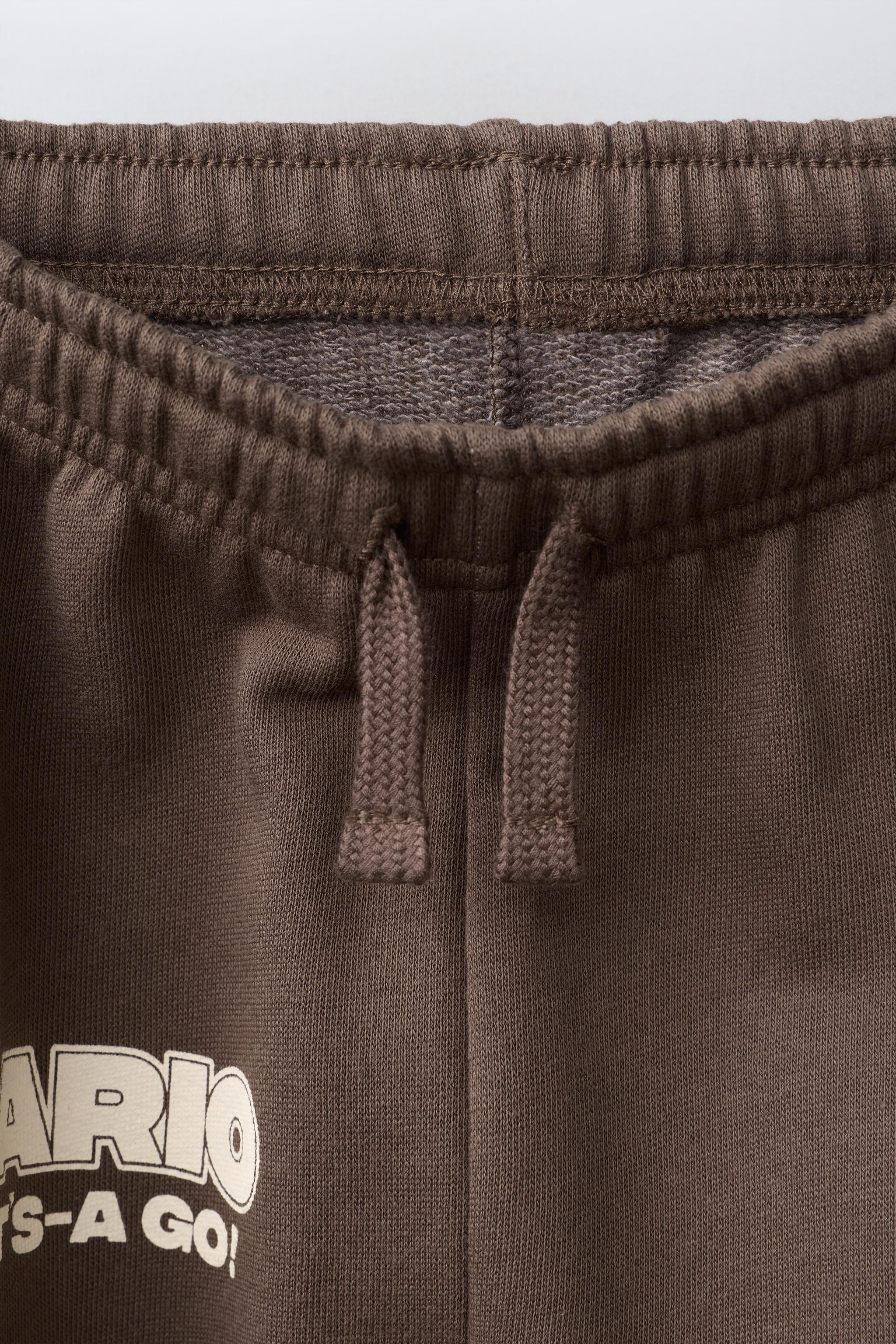 MARIO BROS. ™ © NINTENDO PRINT BARREL-LEG PANTS