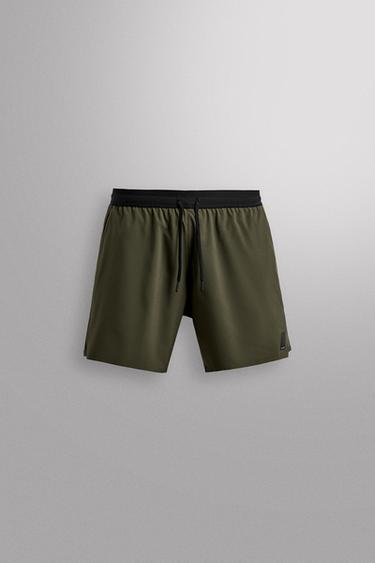 Zara BASIC TRAINING SHORTS - Khaki