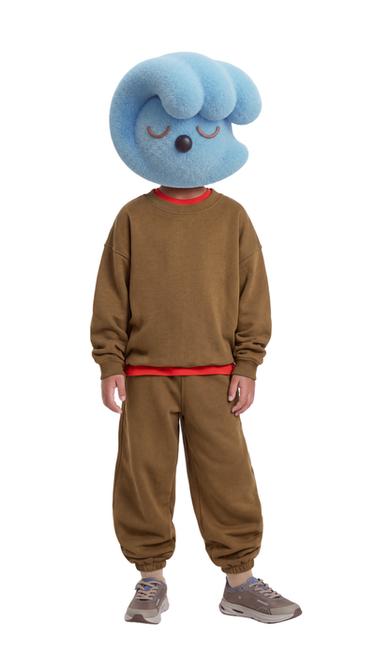 PLAIN SWEATSHIRT AND JOGGER SET - Caramel by Zara