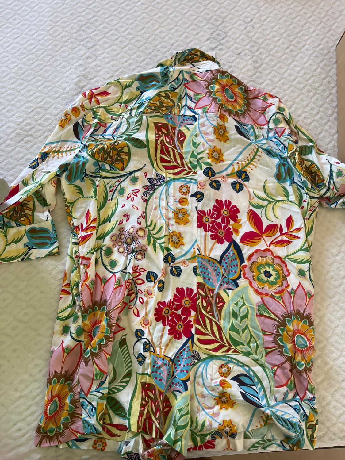 PRINTED SHIRT PLAYSUIT - Image 2