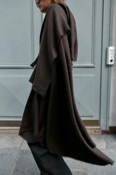 FOULARD UNI EFFRANGÉ - Marron de Zara - Image 1