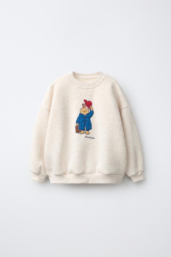 سويت شيرت بطبعة بادينجتون - رملي /فيجوريه الخاص بـ Zara - صورة 0
