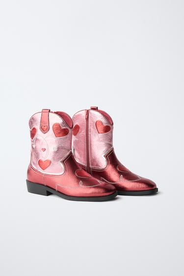 BOTTES COW-BOY FANTAISIE - Rose de Zara