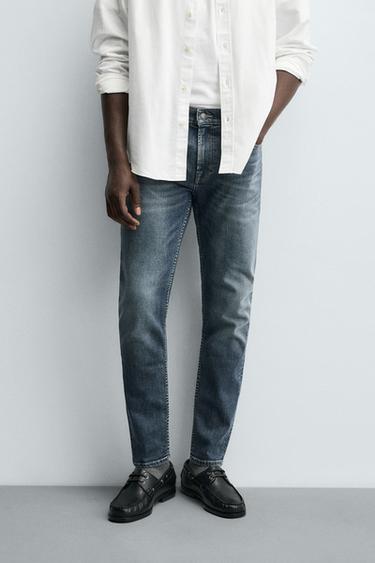 SLIM FIT JEANS - Blue by Zara