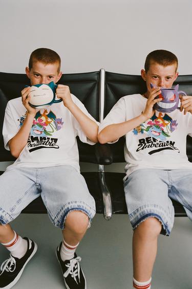 T-SHIRT MET POKÉMON ™-PRINT - Wit van Zara