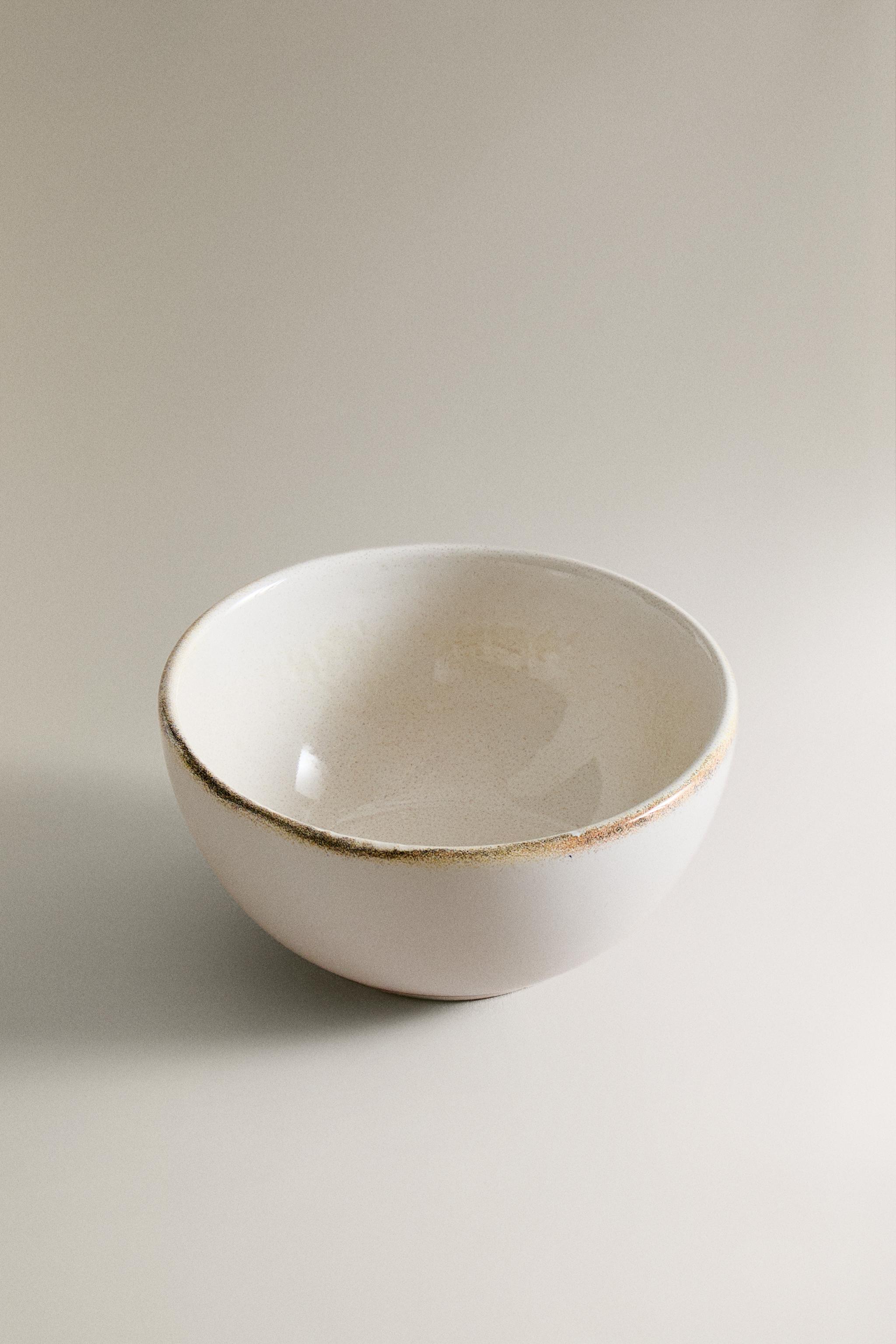 ECRU STONEWARE MINI BOWL — Ecru