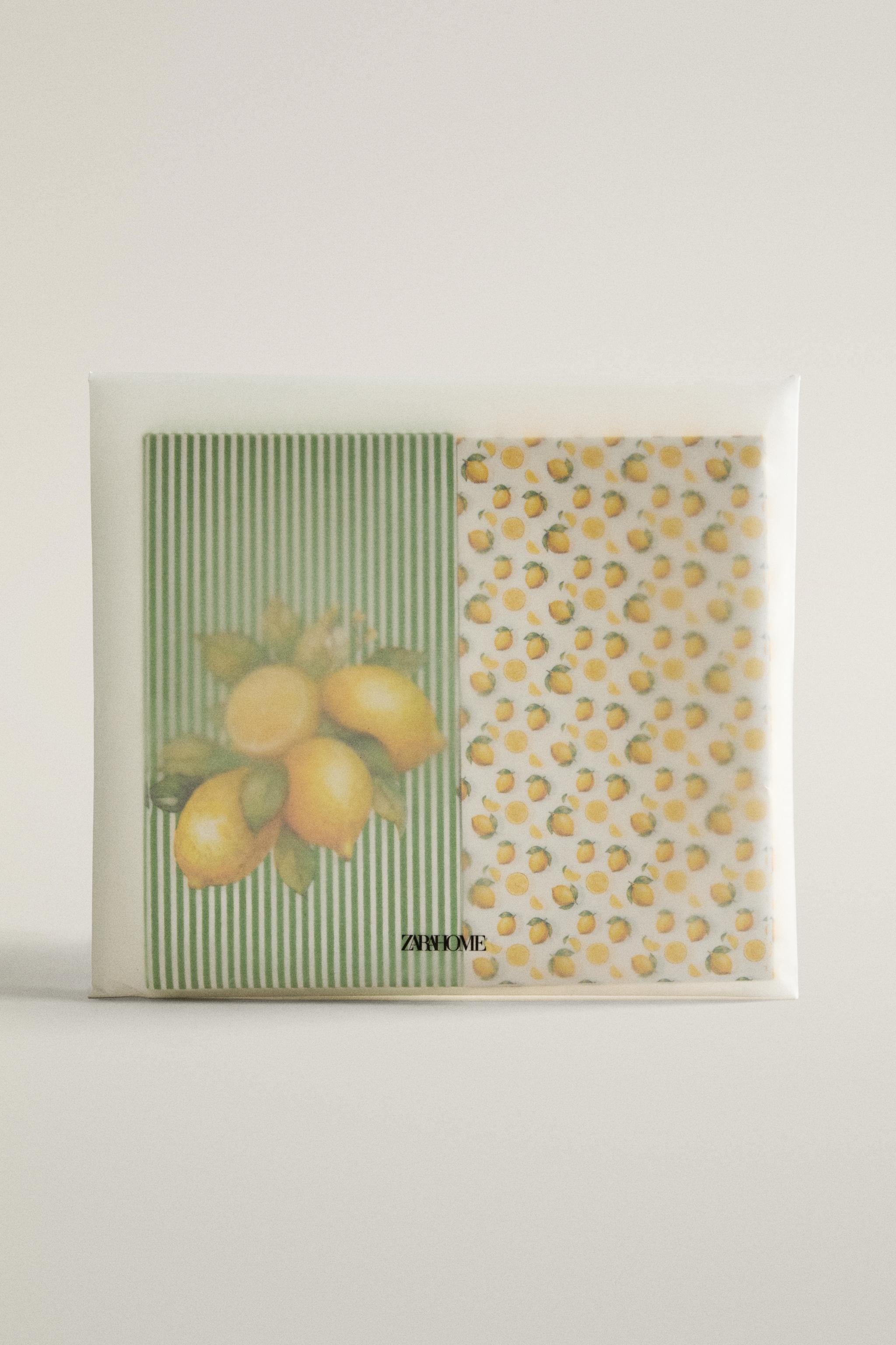 LEMON PAPER NAPKINS PACK (PACK OF 30)