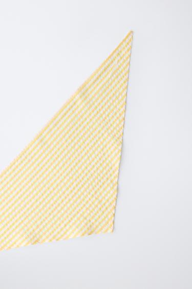 STRIPED BANDANA - Yellow by Zara - Image 1