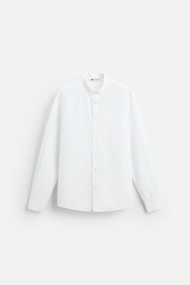 Zara LINEN - COTTON SHIRT - White
