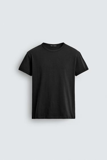 ΜΠΛΟΥΖΑ MUSCLE TEE FIT - Μαύρο του Zara