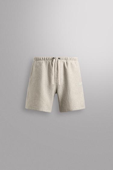 コットンジョガーバミューダパンツグレーマールZaraのコットンジョガーバミューダパンツ - グレーマール 