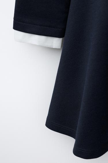 CONTRAST DRESS - Navy blue by Zara - Image 3