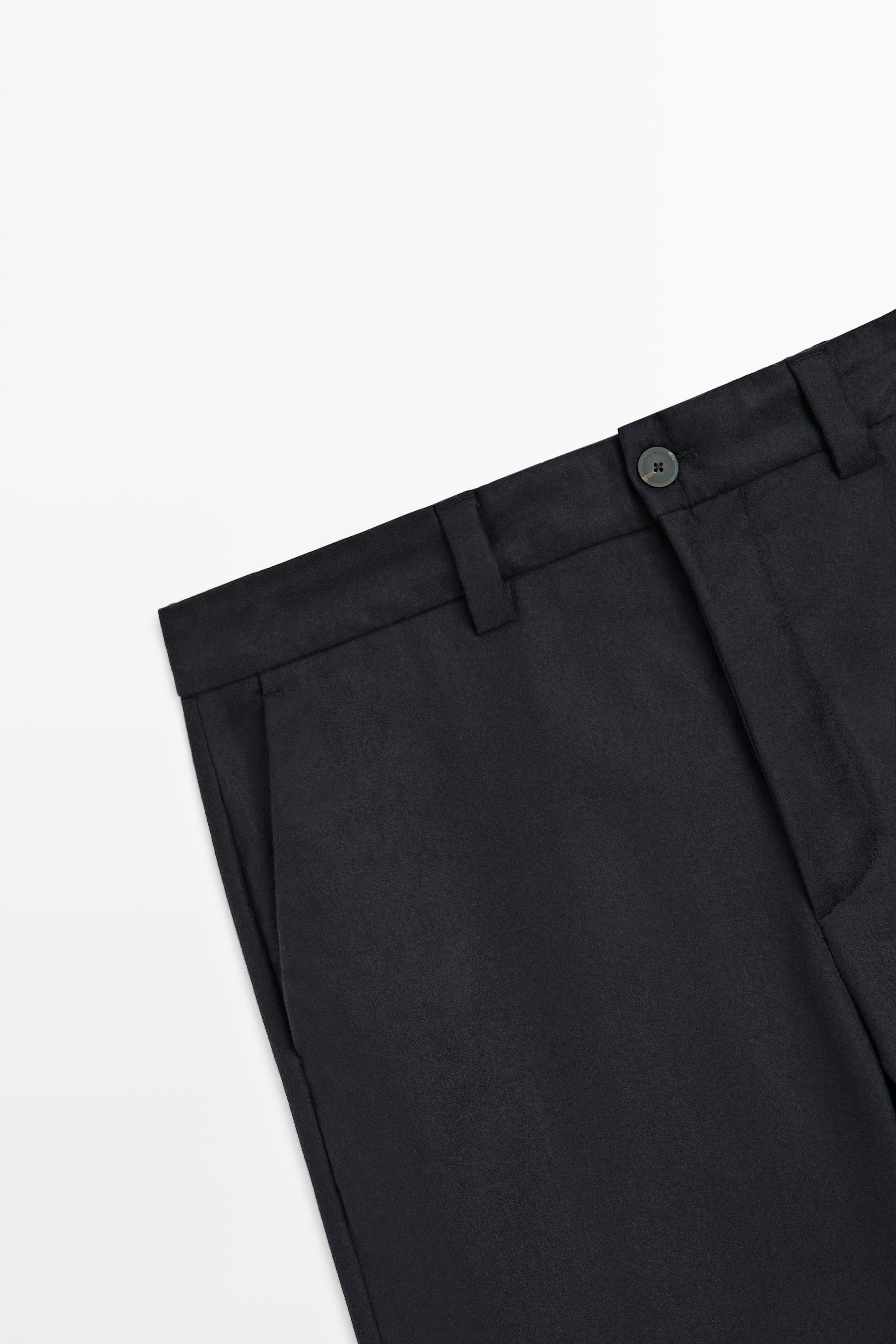 100% wool total look pants