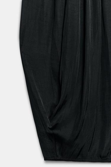 PLEATED SAROUEL TROUSERS - Black by Zara - Image 8