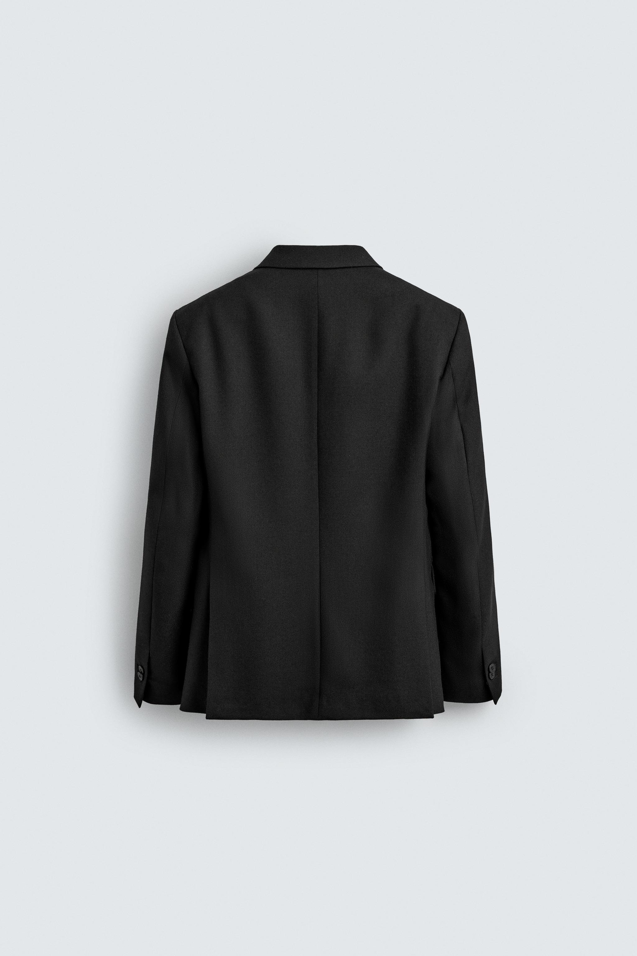 LIMITED EDITION WOOL BLEND DOUBLE BREASTED SUIT BLAZER