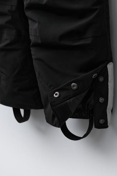 WATERPROOF AND WINDPROOF BIB TROUSERS WITH POCKETS RECCO® SYSTEM SKI COLLECTION - Black by Zara - Image 5