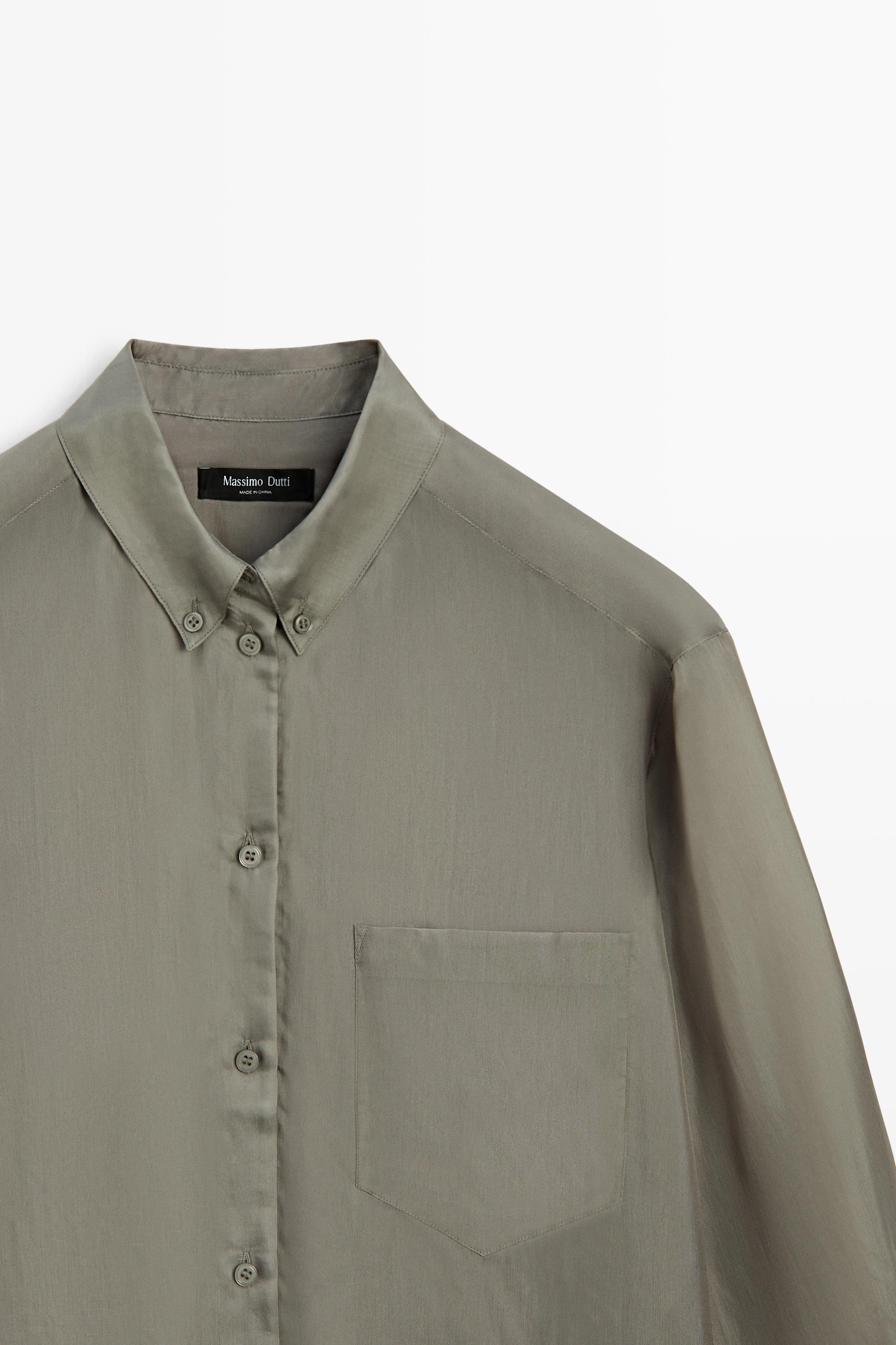 Flowing shirt with pocket detail