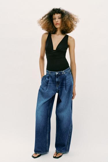 OPEN BACK POLYAMIDE BODYSUIT - Black by Zara - Image 4