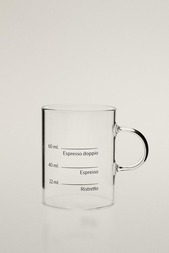 TAZA BOROSILICATO CALCA - Transparente de Zara - Imagen 0