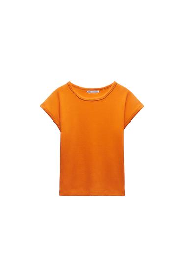 RIBBED COTTON T-SHIRT